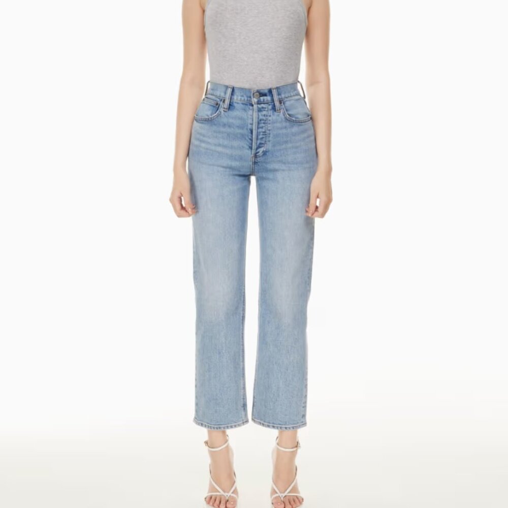 Aritzia Denim Forum Arlo High Rise Straight Jean size 25 (NWOT)